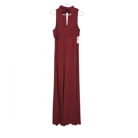 Maeve Red Halter Jumpsuit with Wide-Leg Design NWT - Picture 6 of 9